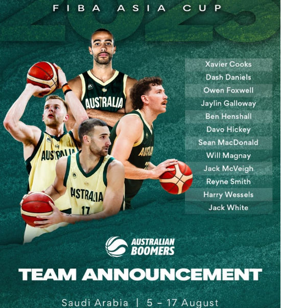 维嘉优配 澳大利亚男篮官宣亚洲杯12人阵容：无现役NBA球员 剑指3连冠