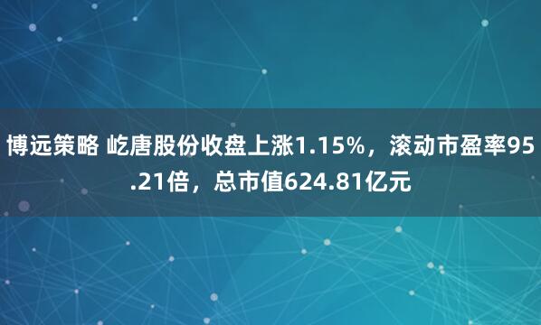 博远策略 屹唐股份收盘上涨1.15%，滚动市盈率95.21倍，总市值624.81亿元